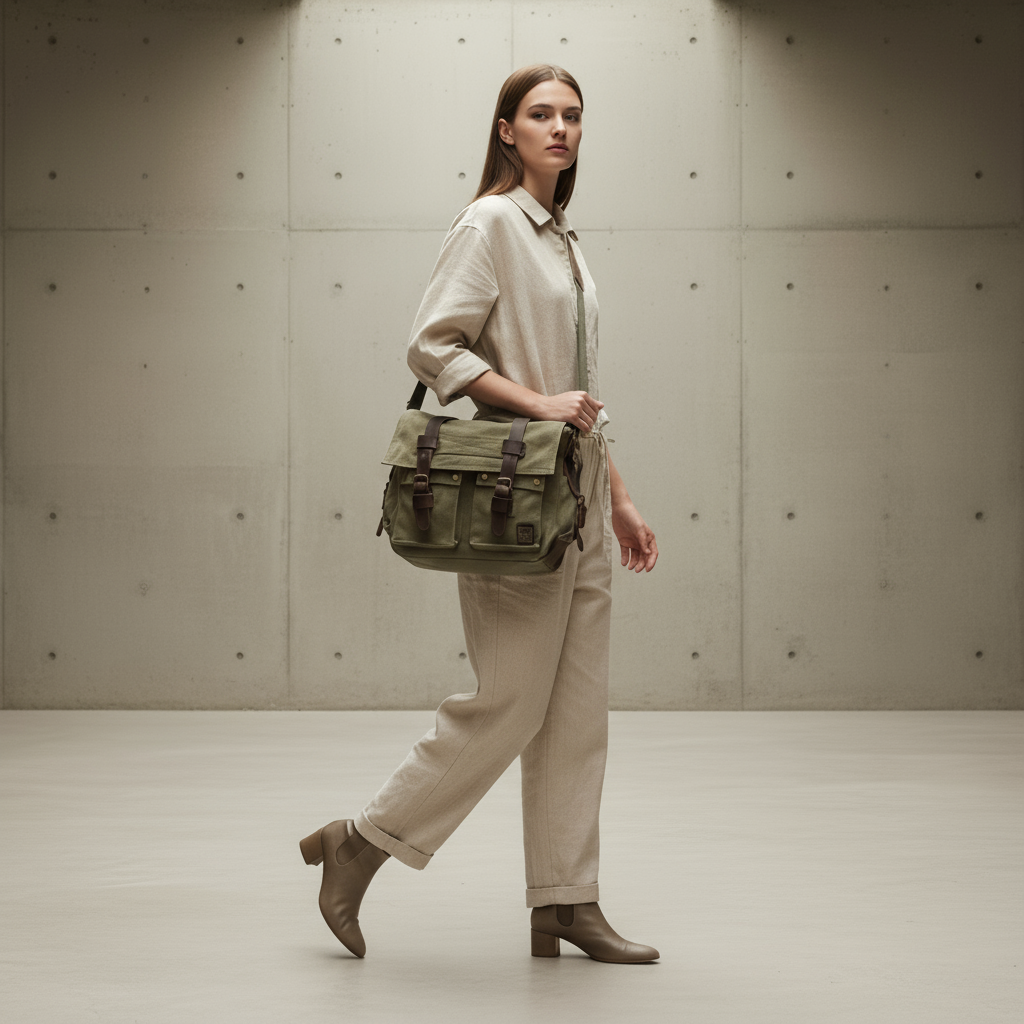 Heritage Canvas Shoulder Bag